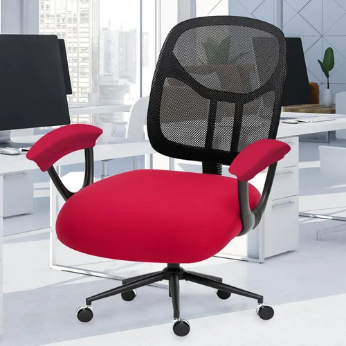 Miniatura 109 de Fundas elásticas para asiento de silla de oficina de escritorio - Funda universal de spandex para silla de computadora - Fundas removibles lavables