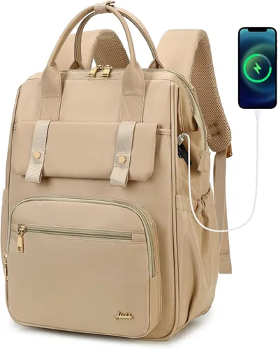 Miniatura 9 de Hidds - Mochila para laptop de mujer, mochila escolar universitaria, cartera para trabajo de negocios, bolsa de viaje, mochila para adolescentes