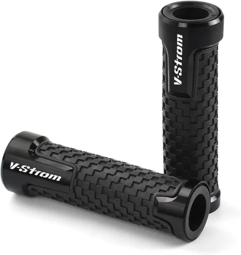 Miniatura 4 de Juego de manillar de motocicleta de 7/8 pulgadas de goma metálica para Suzuki DL650 DL1000 Vstrom V-Strom 650 1000 1050/1050/xt (color: negro)