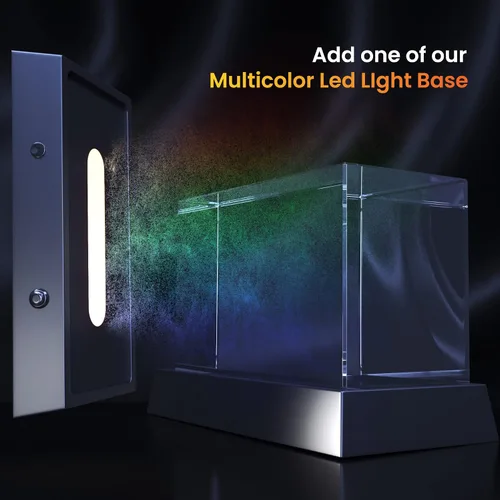 Miniatura 5 de STRONGUS Regalo personalizado de fotos de cristal 3D para papá, imagen grabada personalizada en cristal óptico de primera calidad, recuerdo