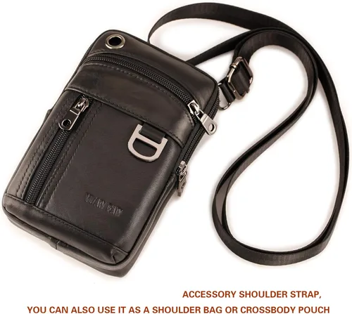Miniatura 7 de Funda de cuero de alta calidad para teléfono, paquete de cintura unisex para cigarrillos, funda de cinturón con clip vertical, estuche de transporte