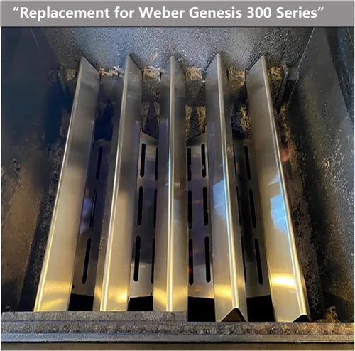 Miniatura 7 de 62752 7620 7622 Piezas de repuesto para parrilla Weber Genesis E310 E320 E330 S310 S320 S330 EP310 EP320 EP330, barras aromatizantes de 17.5