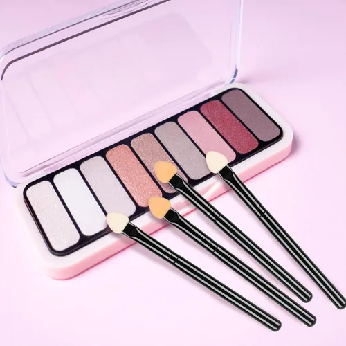 Miniatura 5 de UorPoto aplicadores de espuma para sombra de ojos de doble cara, esponja reutilizable de doble cara, 20 piezas, juego profesional de brochas