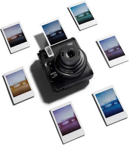 Miniatura 3 de Fujifilm Cámara instantánea Instax Mini 99 con estuche de transporte + paquete de película Fuji Instax (20 hojas), paquete de accesorios (negro)