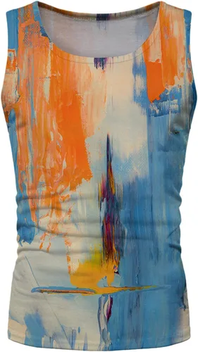 EELHOE Gym Tank Tops For Men Slim-Fit Lightweight Fashionable Stretchy Athletic Sleeveless Shirt Stylish Summer Vest