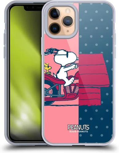 Miniatura 136 de Head Case Designs Funda de gel con licencia oficial de Peanuts Snoopy & Woodstock Halfs and Laughs [protección de grado militar] compatible