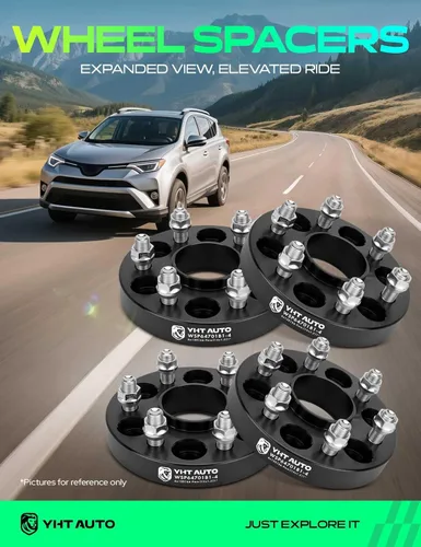 Miniatura 2 de YHTAUTO Espaciadores de rueda centrados en buje 6x120mm de 1 pulgada Compatibles con modelos Cadillac, Chevrolet, Buick, GMC y Saab, SRX, Blazer