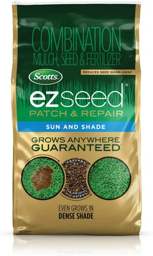Scotts EZ Seed - Reparador de césped para sol y sombra: cubre hasta 225 pies cuadrados, 10 libras