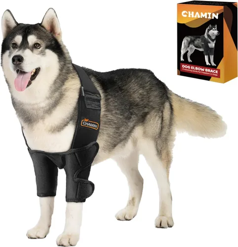 Miniatura 8 de CHAMIN Codera para perro para hombro y pierna delantera, almohadillas protectoras de codo de perro para higroma, artritis, displasia, úlceras por