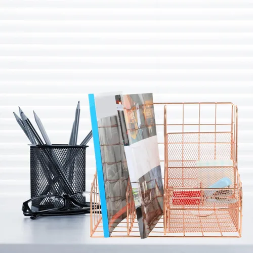 Miniatura 9 de NUOBESTY Organizador de escritorio, archivador de escritorio, carpeta negra, carpetas de oficina, soporte para revistas, soporte de documentos