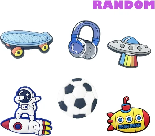 Miniatura 3 de 35, 50, 100 piezas aleatorias de PVC para zapatos, zapatos de jardín, bonitos dijes para zapatos, pulseras decorativas con diferentes diseños