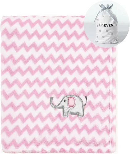 Miniatura 47 de CREVENT Manta de Felpa Sedosa y Linda para Bebé Niñas & Niños, Recién Nacidos, Bebés, Cuna, Cochecito, Silla de Paseo, Regalo Adecuado para Todas