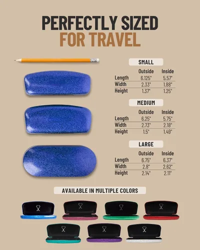 Miniatura 24 de La original e impresionante caja de gafas de concha dura, para mujer, de Spunky Soul Recubierto por un suave brillo Paño de limpieza
