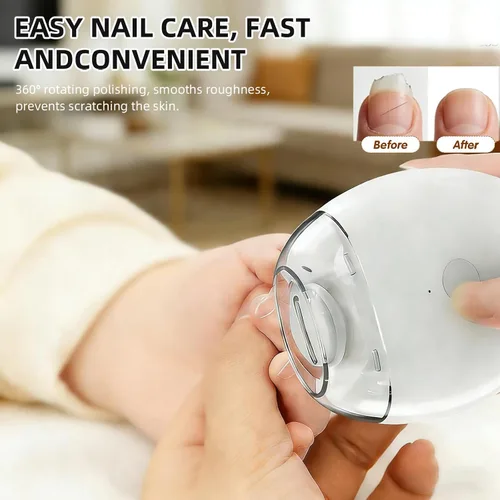 Miniatura 6 de Amoladora de uñas automática universal, molinillo de uñas automático, amoladoras inteligentes de uñas, bajo ruido, con luz LED y 3 velocidades