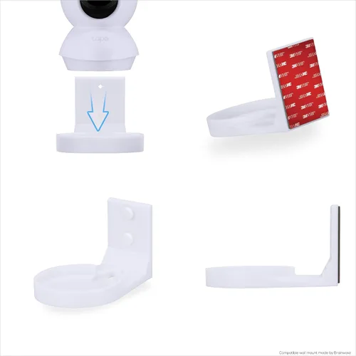 Miniatura 8 de Soporte de pared de esquina para cámara de seguridad inteligente Tapo Pan/Tilt (C200 y C210), soporte de diseño personalizado, reduce puntos ciegos