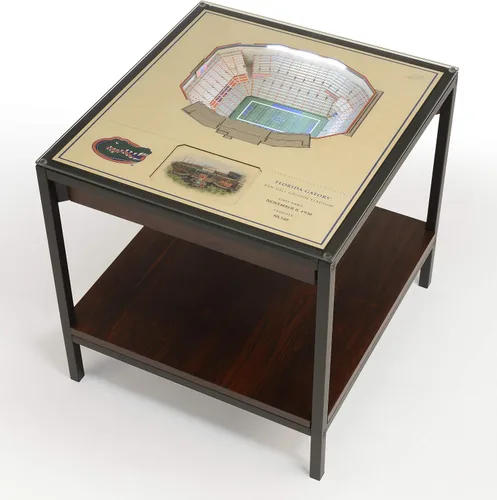 Miniatura 12 de YouTheFan NCAA - Mesa auxiliar iluminada StadiumView de 25 capas