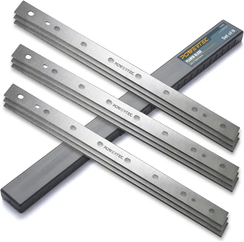 POWERTEC Cuchillas cepilladoras de 13 pulgadas para cepilladora DeWalt DW735, DW735X, repuesto para cuchillos cepilladores DW7352, juego de 9