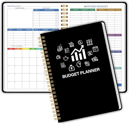 Planificador de presupuesto - Calendario vertical de 12 meses de enero de 2026 a diciembre de 2026, 10 x 15 pulgadas, calendario colgante moderno