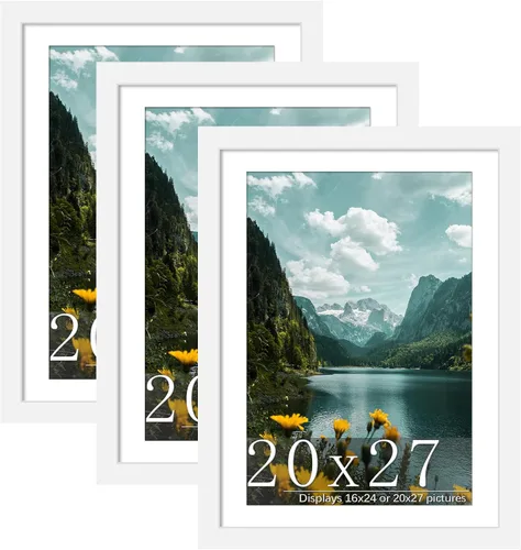 Miniatura 26 de Picrit Paquete de 3 portarretratos de 20 x 20 pulgadas, póster de 16 x 16 pulgadas con paspartú o de 20 x 20 pulgadas sin paspartú para montaje