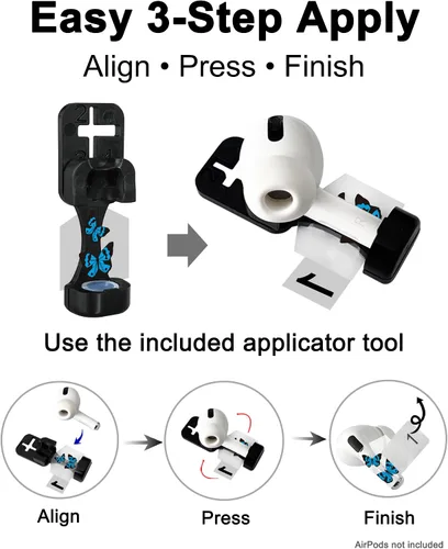 Miniatura 3 de RockMax Funda para AirPods 4, bonita calcomanía para AirPods 4ª generación, compatible con funda de mariposa AirPod 2024, envoltura de tatuaje
