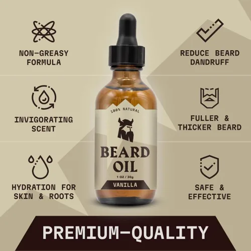 Miniatura 3 de Striking Viking Aceite y bálsamo para barba, acondicionador sin enjuague para barba, domestica, estiliza, suaviza e hidrata la barba y el bigote.