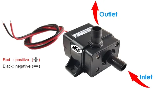 Miniatura 5 de Bomba de agua sumergible de 12 V CC - Mini bomba ultra silenciosa para acuario, pecera, fuente, piscina, caudal de 240L/H - 2 piezas