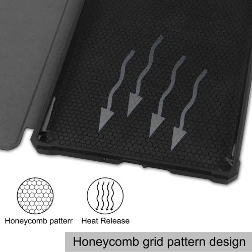 Miniatura 6 de Funda para Kindle Oasis de 7 pulgadas, 10ª generación, versión 2019 [modelo No: S8IN40] con correa de mano y apagado y encendido automático, fundas