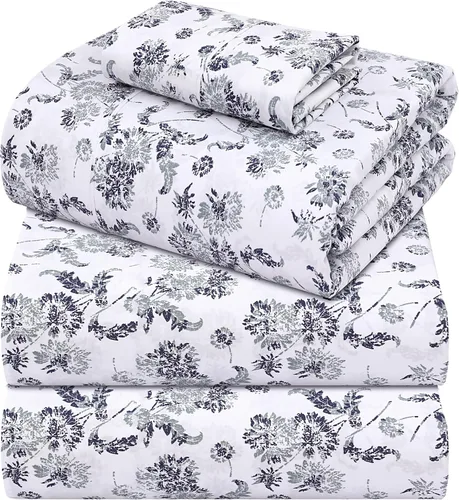 Miniatura 39 de ZOYER Sábanas de percal 100 % algodón tamaño King, refrescantes y transpirables para personas que duermen con calor, ropa de cama crujiente