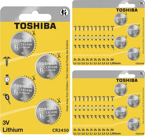 Miniatura 7 de Toshiba Batería CR2430 3V Litio Moneda Celda (4 Baterías)