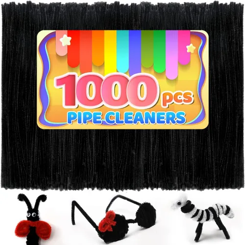Miniatura 43 de Iooleem 200 piezas de limpiadores de tubería marrones, tallos de chenilla, limpiadores de tubería para manualidades, manualidades con limpiadores