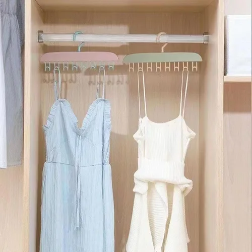 Miniatura 3 de Colgador superior, organizador de brasieres con ganchos para corbatas, trajes de baño, vestido, 11 x 5.5 x 1 (verde)