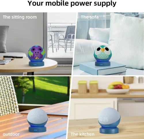 Miniatura 4 de Base de batería Liboer para Echo Dot 5ta Generación, base de batería portátil para Echo Dot 4ta Generación y soporte de batería para HomePod Mini