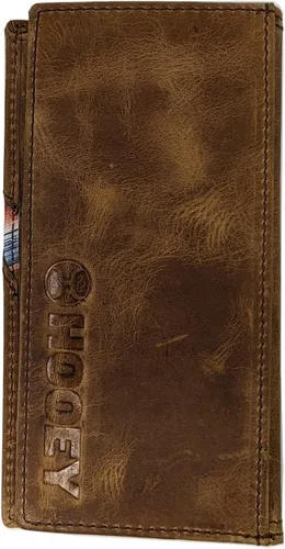 Miniatura 2 de HOOEY Cartera Rodeo de cuero para hombre Hands-Up- Sunset Serape