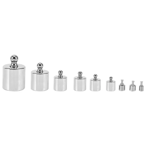 Miniatura 2 de Pesos de calibración, 17 unidades de 10 mg-3.53 oz de báscula de precisión calibradas para equilibrio de báscula digital, escala de gramos, báscula