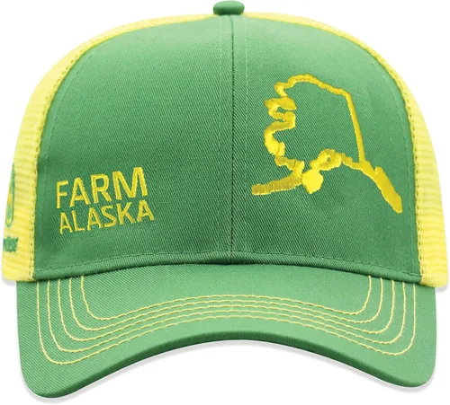 Miniatura 131 de John Deere Gorra de béisbol con logotipo y malla trasera con contraste, para hombre