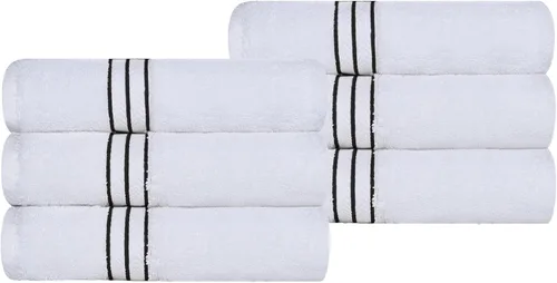 Miniatura 57 de Juego de toallas de baño de algodón turco ultra suave de Superior, juego de 2 piezas, toallas para la ducha, baño, artículos esenciales para el Latte