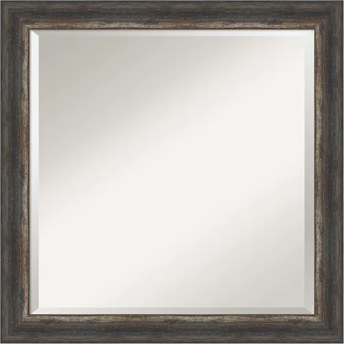 Miniatura 9 de Amanti Art Espejo de baño, espejo de pared estrecho Bark Rustic Char para usar como espejo de tocador de baño sobre el fregadero