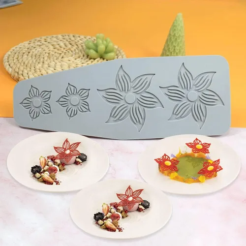 Miniatura 7 de Molde de silicona de hojas huecas para caramelo de chocolate 3D, molde de caramelo de hojas huecas para alimentos, decoración de comidas, molde