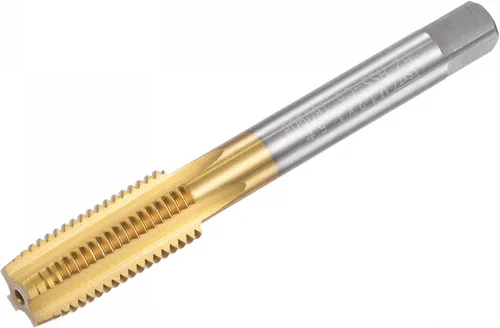 Miniatura 12 de uxcell Grifos de flauta rectos, M12 x 1.25 Mano izquierda métrica cubierta de titanio M35 cobalto de alta velocidad máquina de acero roscado roscado