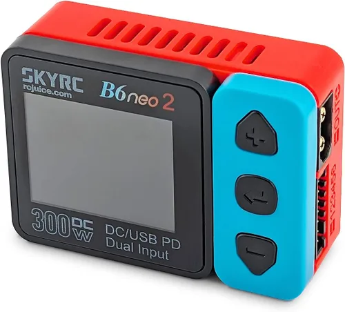 Miniatura 2 de SKYRC B6 Neo2: Balance Lipo cargador de batería para 1S-6S Lipo/Li-Ion/LiHV, 1-15S NiMH/NiCd - DC 300W, PD 80W, cargador de batería inteligente
