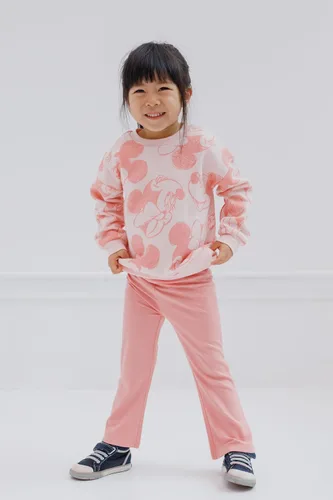 Miniatura 16 de Disney Minnie Mouse - Conjunto de sudadera de forro polar y leggings acampanados, tallas para bebés y niños grandes (18 meses - 10-12)