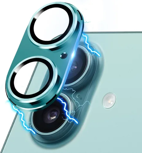 Miniatura 14 de Protector de lente de cámara compatible con iPhone 15 y 15 Plus, protector de pantalla de vidrio templado antiarañazos, a prueba de golpes, funda