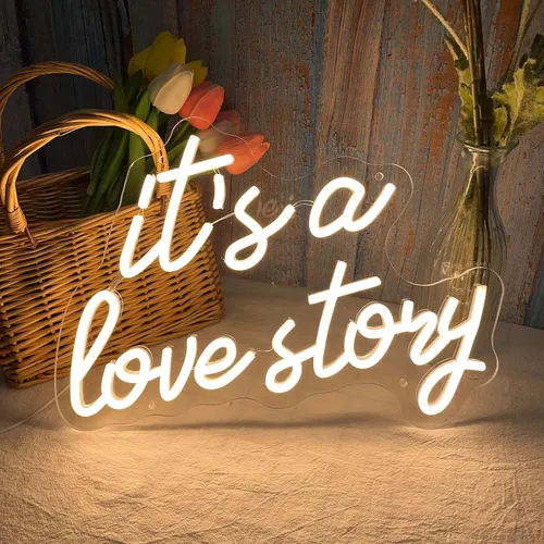 Miniatura 9 de Letrero LED de neón con texto en inglés «Cheers to Love» para decoración de pared, con suministro USB, para dormitorio, cumpleaños, boda, 15.7 x