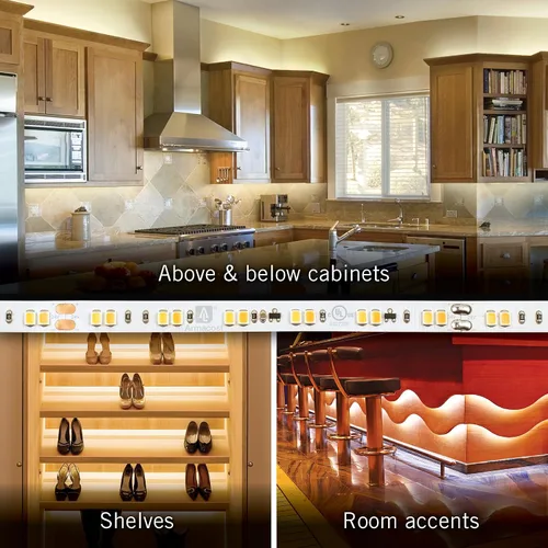 Miniatura 6 de Armacost Lighting RibbonFlex Pro 185250 - Cinta de luz LED blanca de 24 V, atenuada a cálida, 32 pies (32.8 ft)