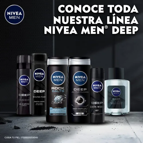 Miniatura 8 de NIVEA Men, Deep, Refrescante e Hidratante Después del Afeitado, Vainilla y Bourbon, 3.3 fl oz (3.4 fl oz)