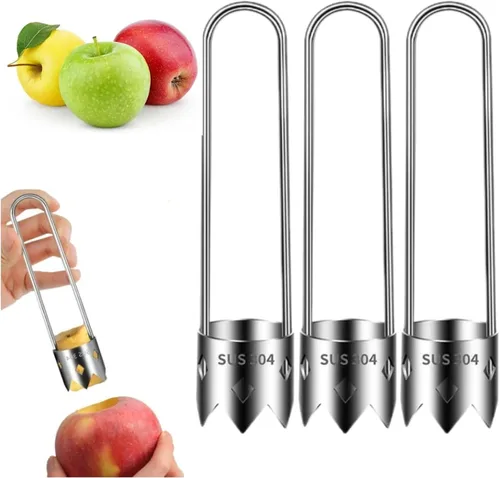 Miniatura 8 de Herramienta eliminadora de semillas de pimiento rojo, herramienta de descorazonador de semillas de acero inoxidable multifuncional mejorada 2026 1pcs