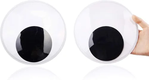 Miniatura 8 de DIYASY Ojos grandes de 2 pulgadas, 3 pulgadas, 4 pulgadas, con autoadhesivo, 8 piezas para decoraciones de Navidad