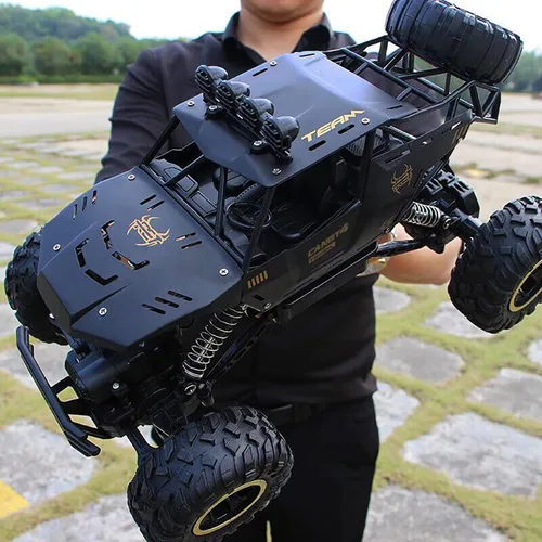Miniatura 10 de Jiakora Coche de Control Remoto 1:12 Camión Todo Terreno, Carcasa de Metal Faros LED Camión Monster RC Todo Terreno, Coches RC Juguetes para Niños