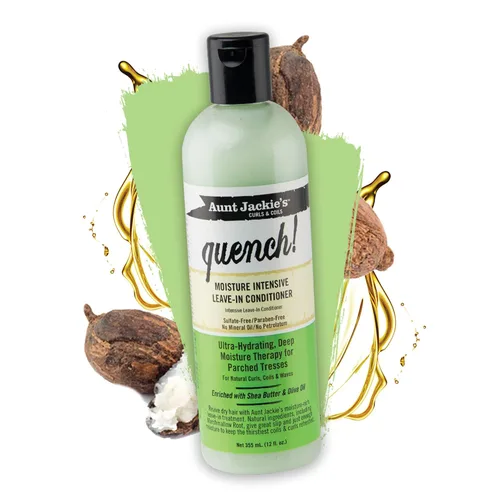 Miniatura 2 de Aunt Jackie's Rizos y Bobinas Acondicionador Hidratante Intensivo Sin Aclarado para Rizos, Bobinas y Ondas Naturales, Enriquecido con Manteca