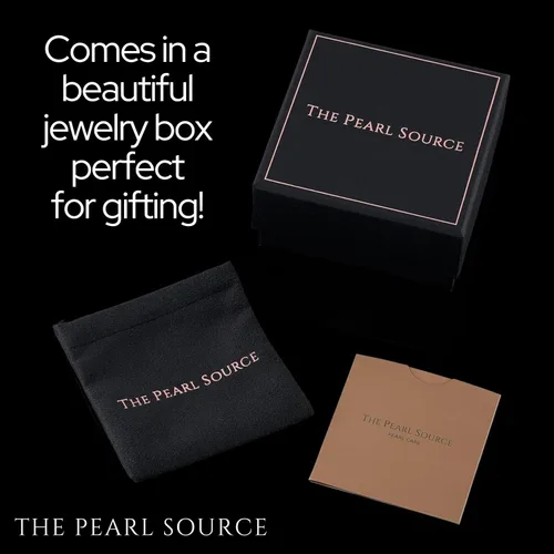 Miniatura 6 de The Pearl Source Collar con colgante de perlas blancas de agua dulce de 0.315 in para mujer, collar de perlas cultivadas, collar de perlas